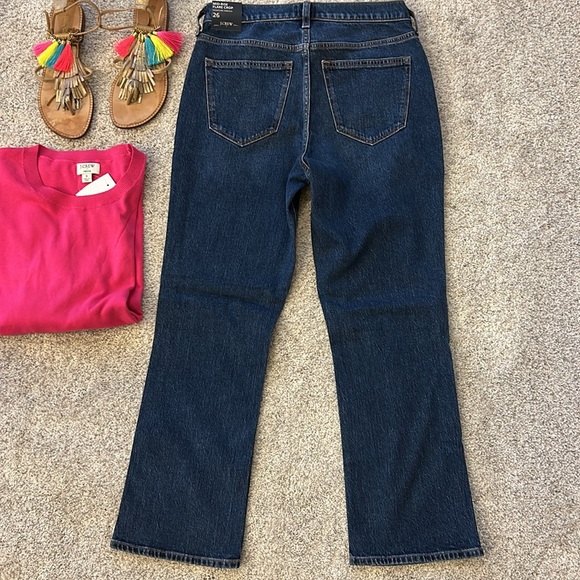 J. Crew Mid Rise Flare Crop Jeans - Picture 6 of 11